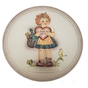 Hummel 1986 Valentine Gift Goebel Collectors Plate Original Box